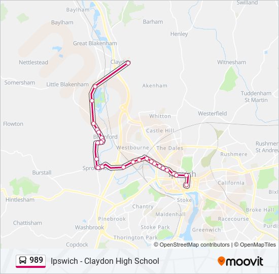 989 bus Line Map