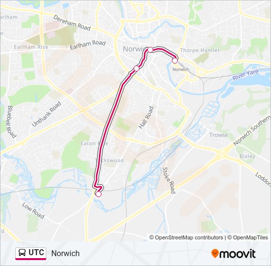 UTC bus Line Map