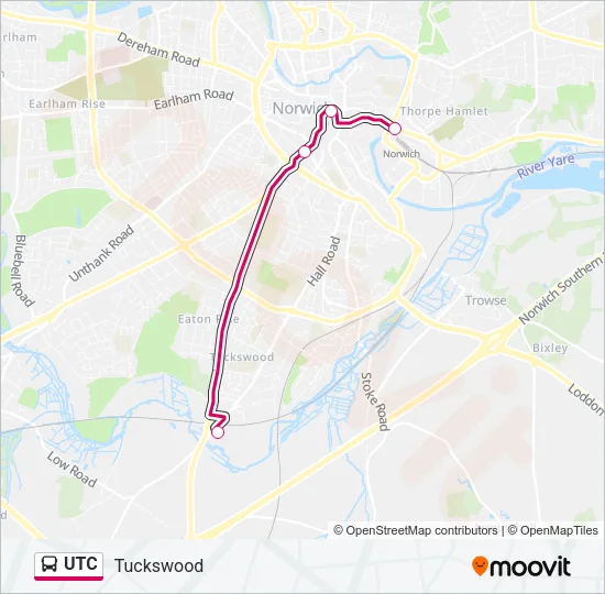 UTC Bus Line Map
