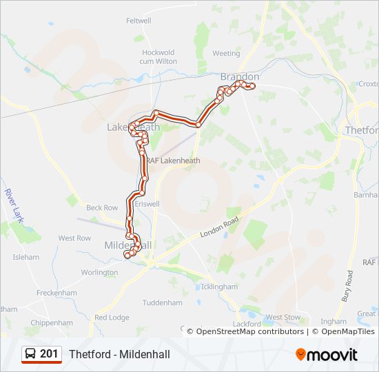 Bus 201 Route Map 201 Route: Schedules, Stops & Maps - Brandon (Updated)