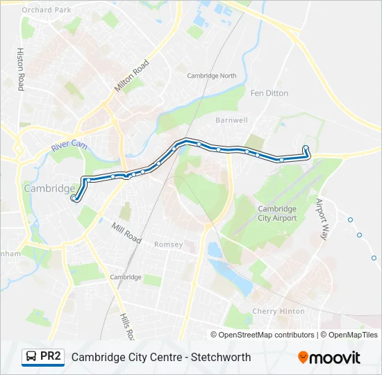 PR2 Bus Line Map