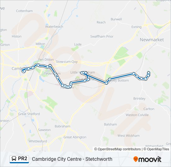 PR2 Bus Line Map