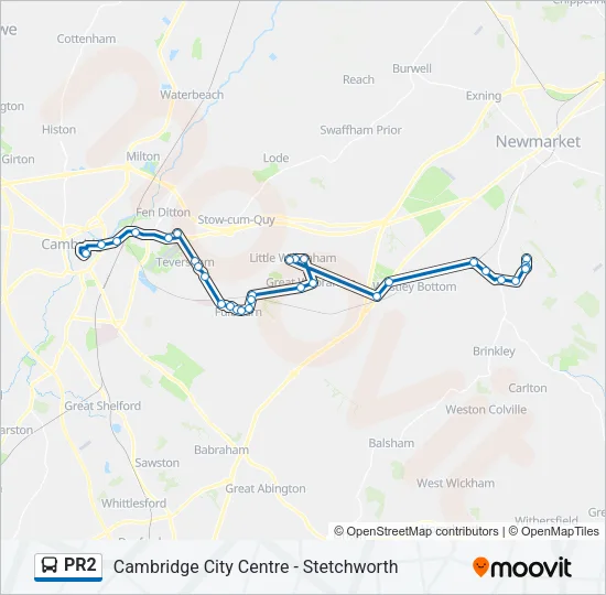 PR2 Bus Line Map