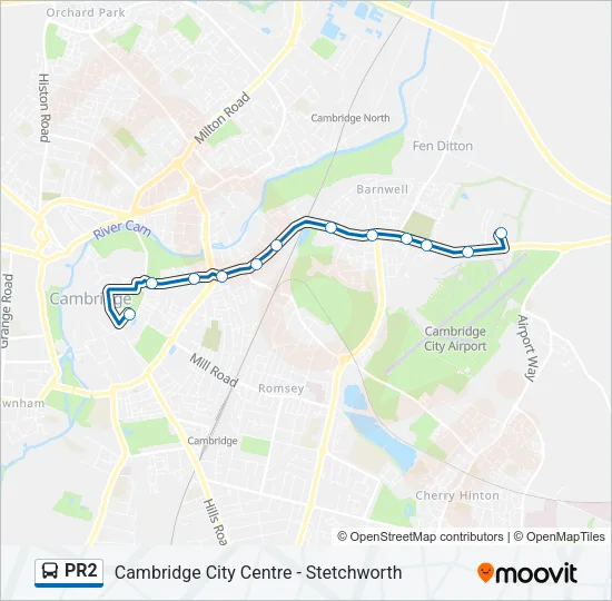 PR2 Bus Line Map