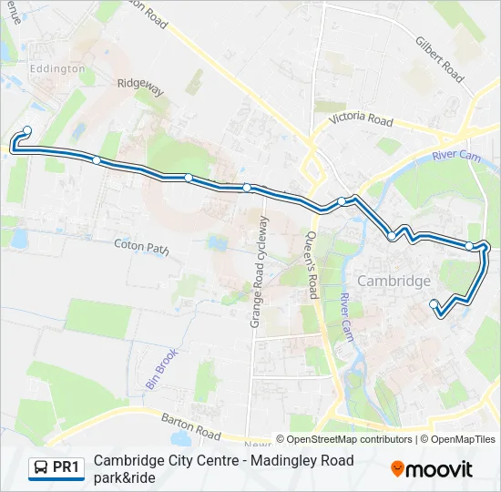 PR1 Bus Line Map