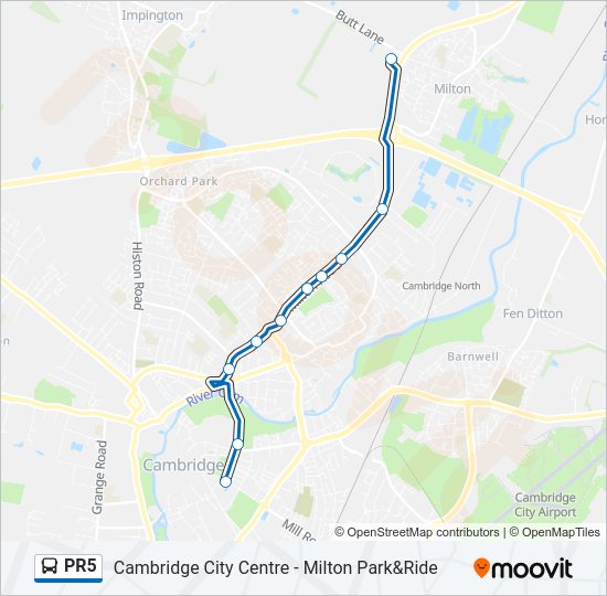 PR5 bus Line Map