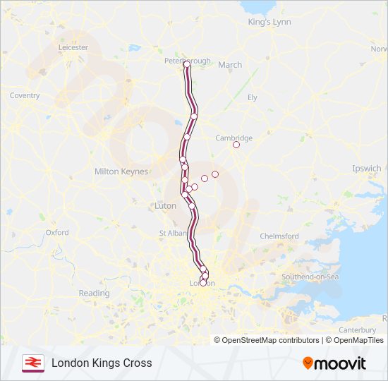 THAMESLINK train Line Map