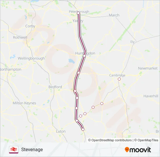 THAMESLINK Train Line Map