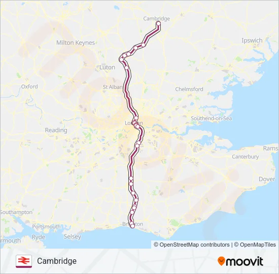 THAMESLINK Train Line Map