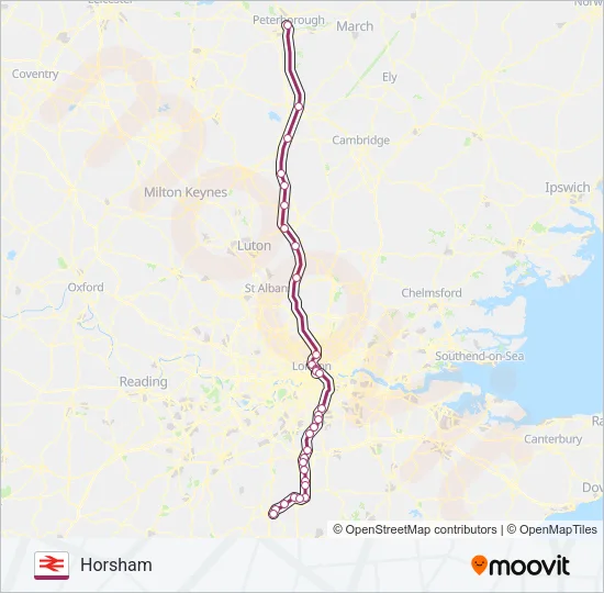 THAMESLINK Train Line Map