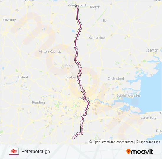 THAMESLINK Train Line Map