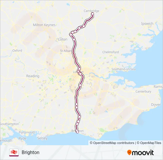 THAMESLINK Train Line Map