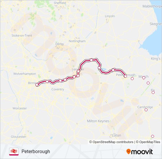 CROSSCOUNTRY Train Line Map