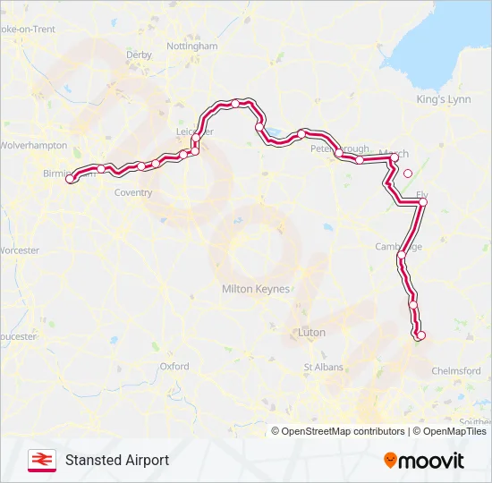 CROSSCOUNTRY Train Line Map