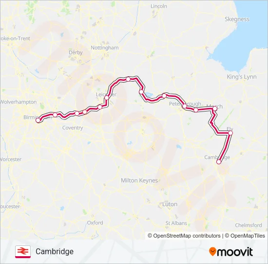 CROSSCOUNTRY Train Line Map