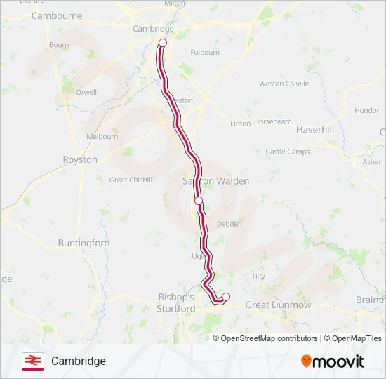 CROSSCOUNTRY Train Line Map