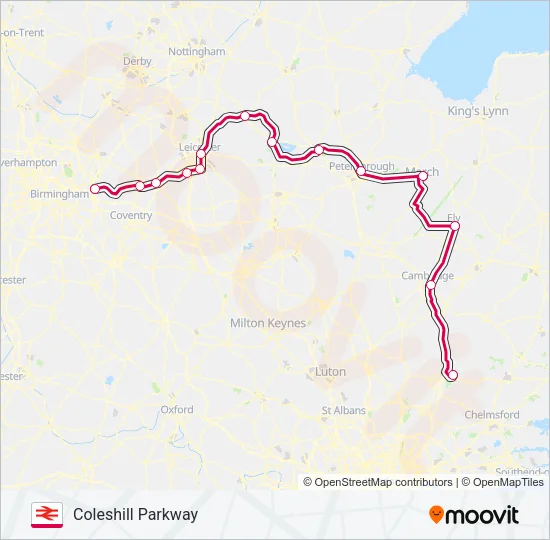 CROSSCOUNTRY Train Line Map