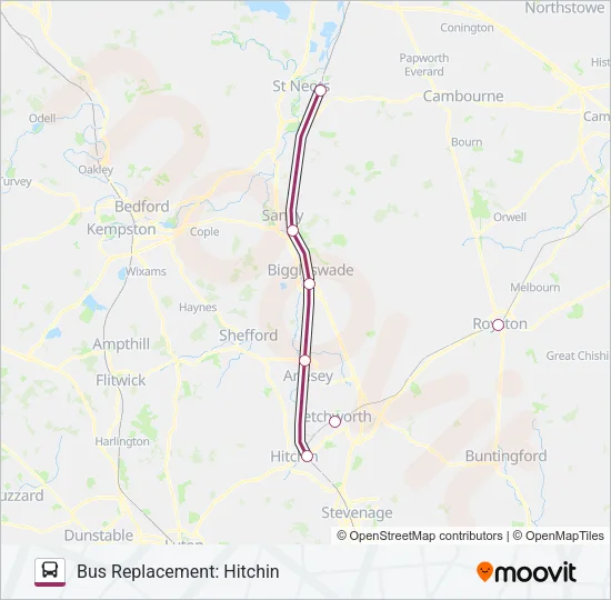 THAMESLINK Bus Line Map