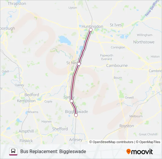 THAMESLINK Bus Line Map