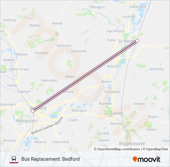 THAMESLINK Bus Line Map
