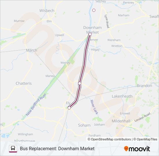 GREAT NORTHERN Bus Line Map