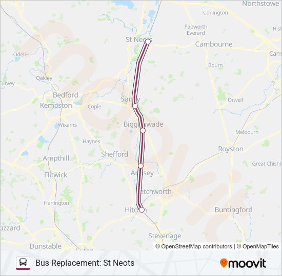 GREAT NORTHERN Bus Line Map