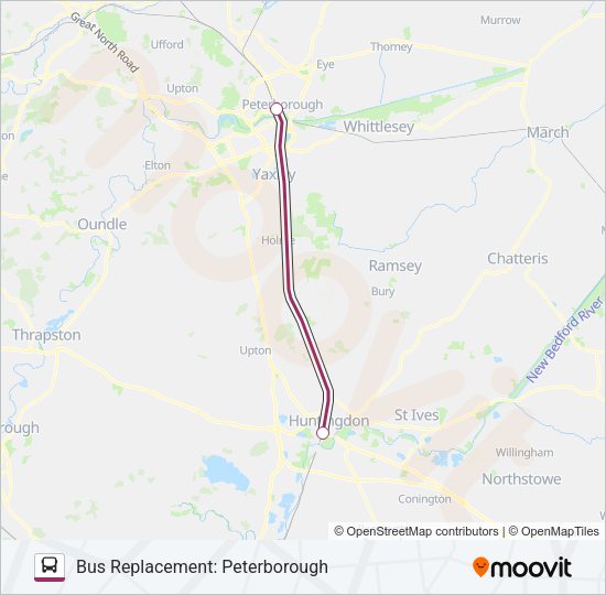 GREAT NORTHERN Bus Line Map