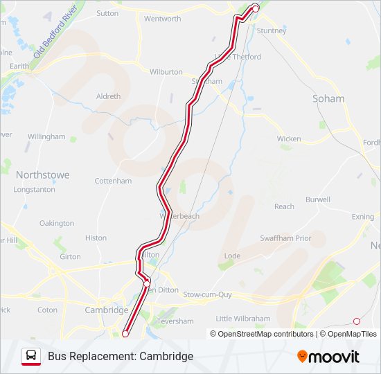GREATER ANGLIA Bus Line Map