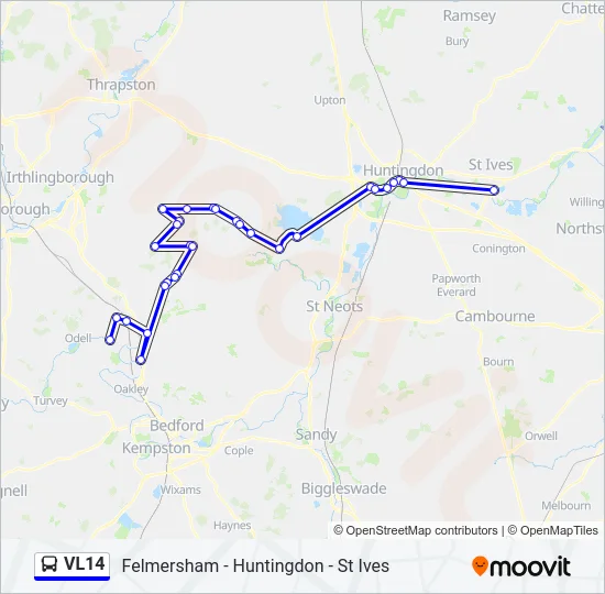 VL14 Bus Line Map
