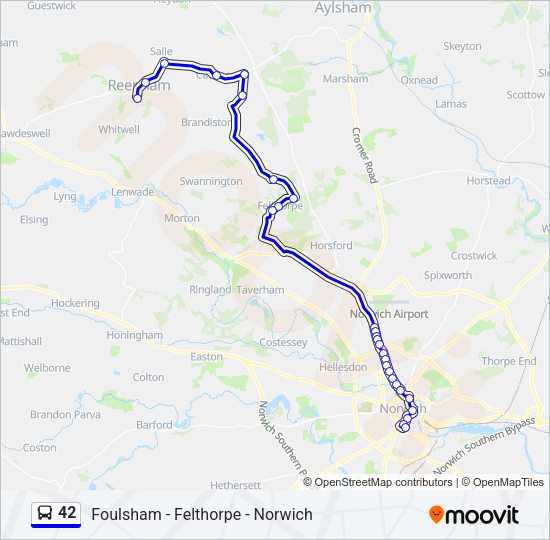 42 Bus Line Map