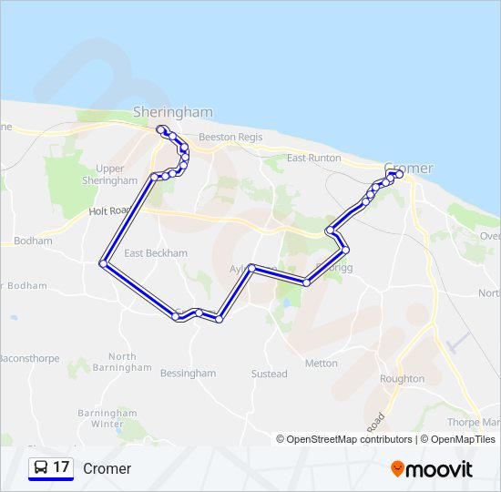 17 Bus Line Map