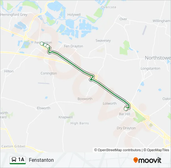 1A Bus Line Map