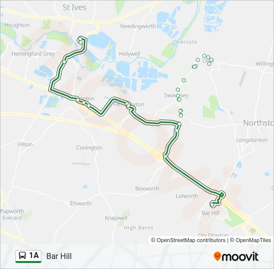1A Bus Line Map