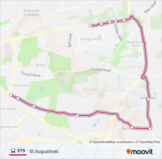 Bus 979 Route Map 979 Route: Schedules, Stops & Maps - St Augustines (Updated)