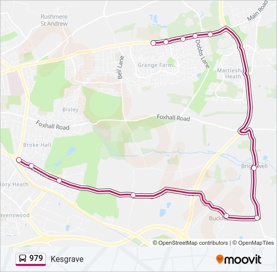979 Bus Line Map