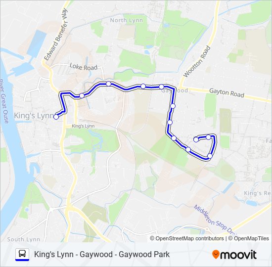 5|GO TO TOWN bus Line Map