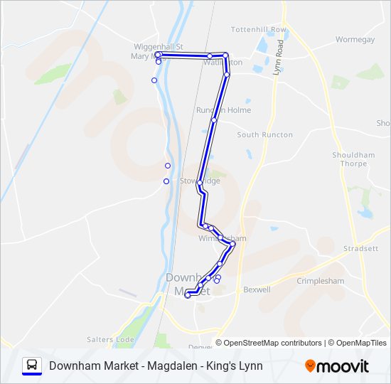 47|GO TO TOWN bus Line Map