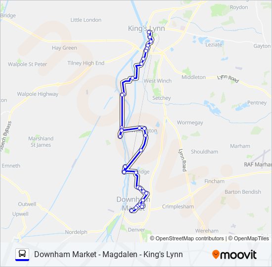 47|GO TO TOWN bus Line Map