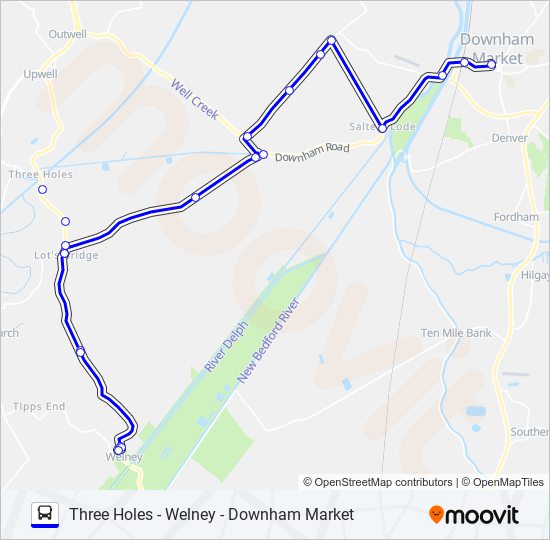 61|GO TO TOWN bus Line Map