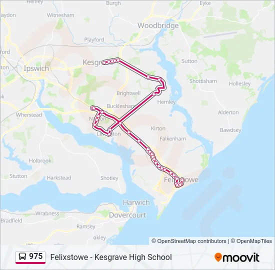 975 Bus Line Map
