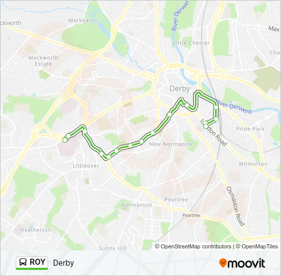 ROY Bus Line Map