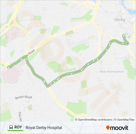 ROY Bus Line Map