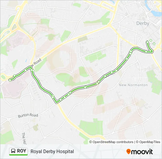 ROY Bus Line Map