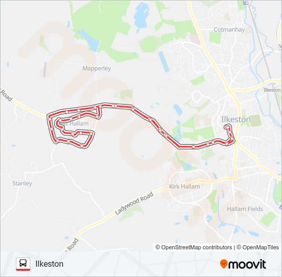 32 Bus Line Map