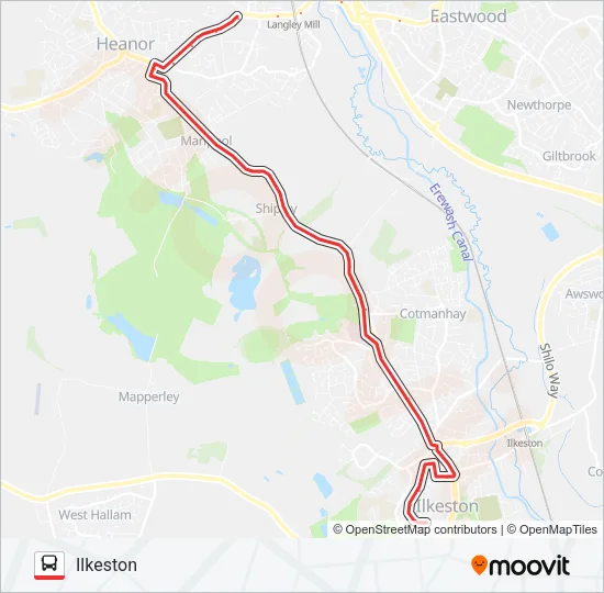 33 Bus Line Map
