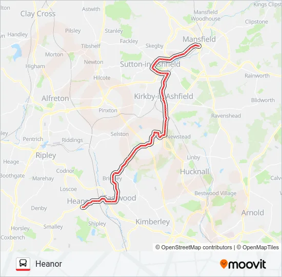 33 Bus Line Map