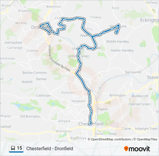 15 Bus Line Map