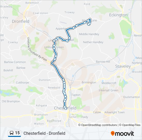 15 Bus Line Map