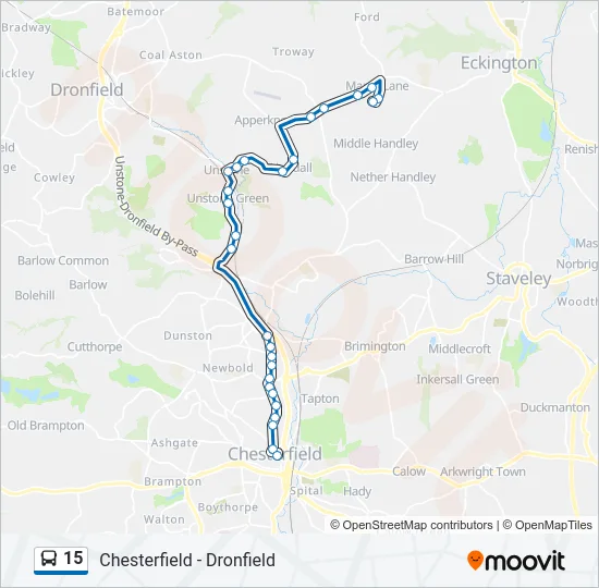 15 Bus Line Map