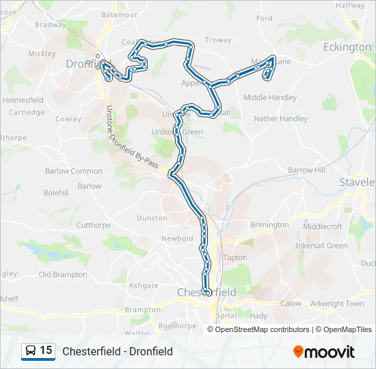 15 Bus Line Map